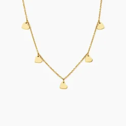 Histoire d'Or Collier Querida Pampilles Acier Jaune