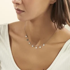 Histoire d'Or Collier Ragavi Argent Blanc