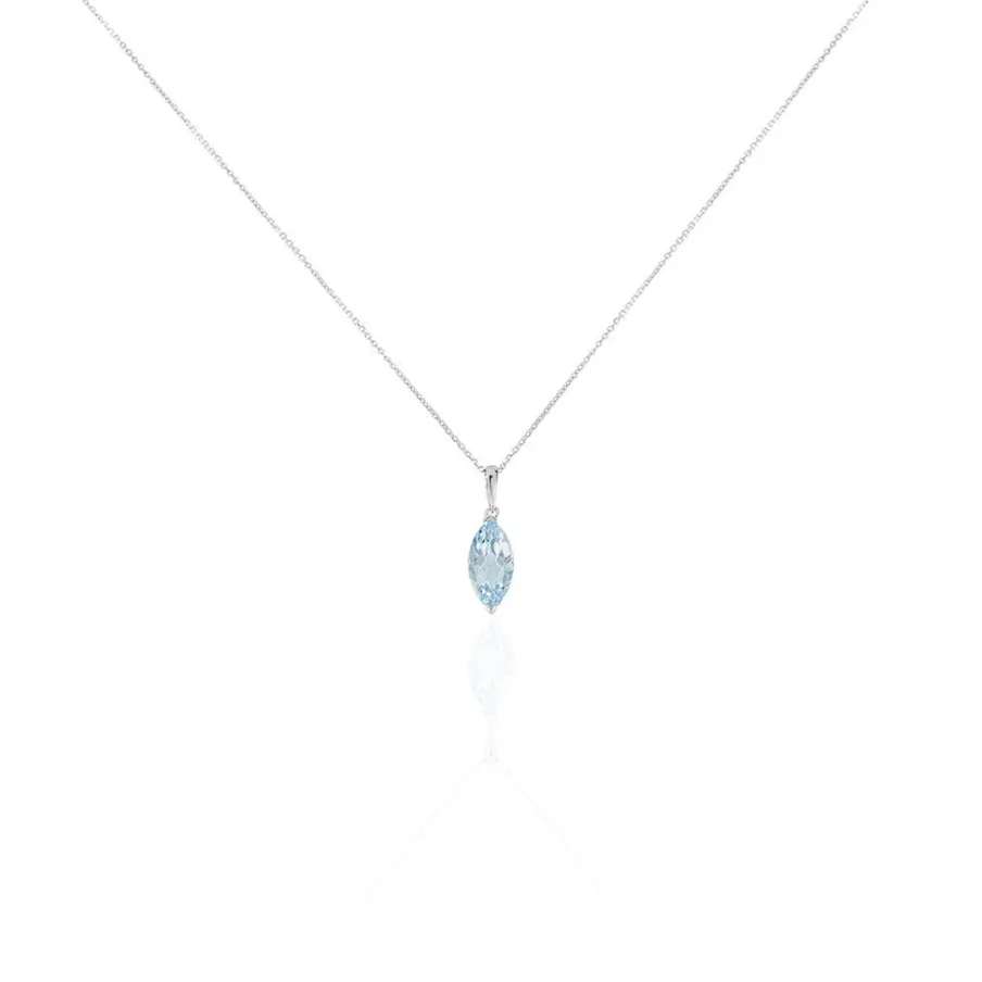 Histoire d'Or Collier Raquel Or Blanc Topaze