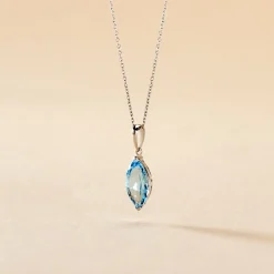 Histoire d'Or Collier Raquel Or Blanc Topaze