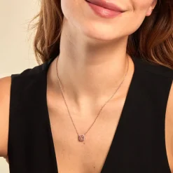 Collier Rio Argent Rose Oxyde De Zirconium-Histoire d'Or Sale
