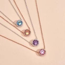 Collier Rio Copacabana Argent Rose Oxyde De Zirconium-Histoire d'Or Clearance