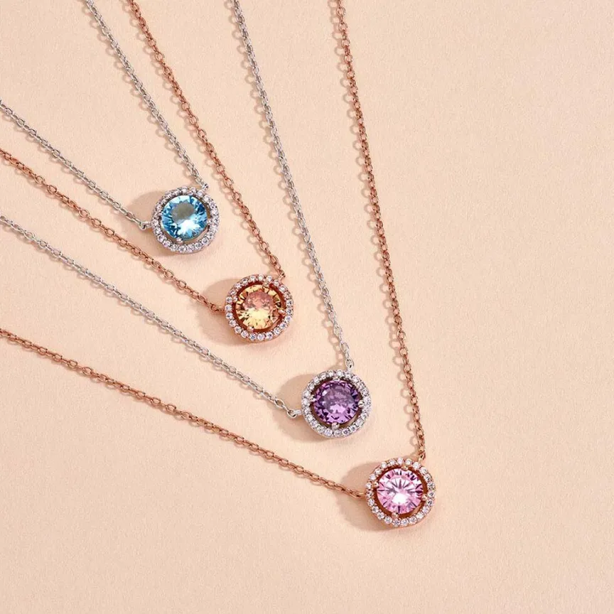 Collier Rio Copacabana Argent Rose Oxyde De Zirconium-Histoire d'Or Clearance