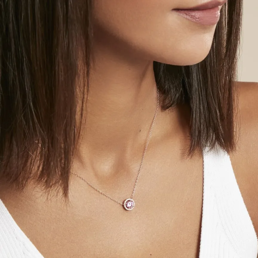 Collier Rio Copacabana Argent Rose Oxyde De Zirconium-Histoire d'Or Clearance