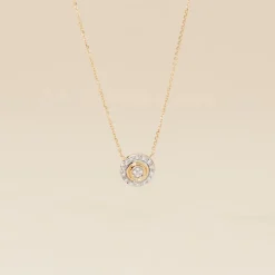 Histoire d'Or Collier Rosangela Or Bicolore Diamant Blanc
