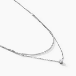 Histoire d'Or Collier Ruth Argent Blanc Oxyde De Zirconium