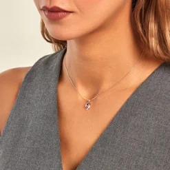 Histoire d'Or Collier Sagesse Or Jaune Améthyste Oxyde De Zirconium