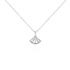 Collier Sarita Argent Blanc Oxyde De Zirconium-LAETIZIA