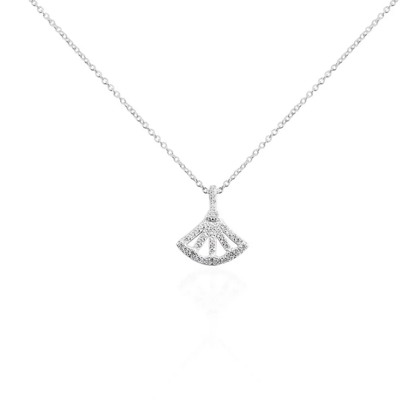Collier Sarita Argent Blanc Oxyde De Zirconium-LAETIZIA