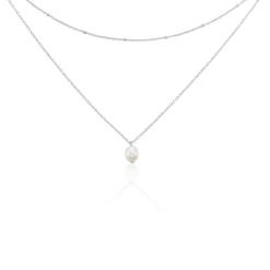 Histoire d'Or Collier Savino Argent Perle De Culture