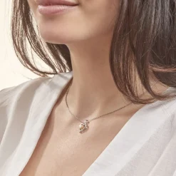 Histoire d'Or Collier Saynaae Argent Blanc Perle De Culture