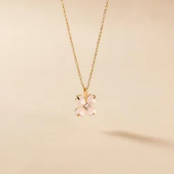 Histoire d'Or Collier Sendai Plaqué Or Jaune Oxyde De Zirconium