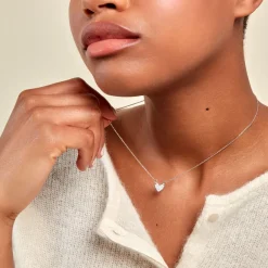 Histoire d'Or Collier Seya Argent Blanc Oxyde De Zirconium