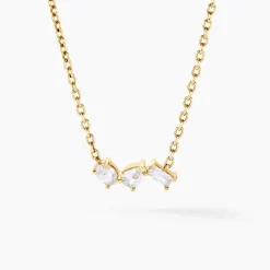 Histoire d'Or Collier Shiny Garden Or Jaune Oxyde De Zirconium