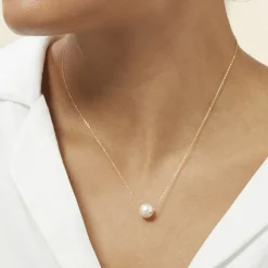 Histoire d'Or Collier Sissy Or Jaune Perle De Culture