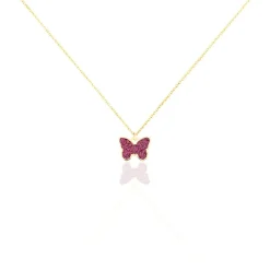 Histoire d'Or Collier Solena Papillon Or Jaune