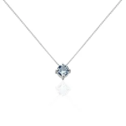 Collier Solitaire Argent Blanc Rio Santa Teresa Oxyde De Zirconium-Histoire d'Or Discount