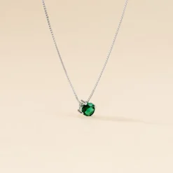 Collier Solitaire Argent Blanc Rio Santa Teresa Oxyde De Zirconium-Histoire d'Or Discount