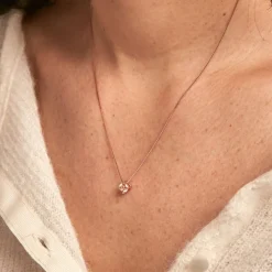 Collier Solitaire Argent Rose Rio Santa Teresa Oxyde De Zirconium-Histoire d'Or New
