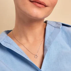 Histoire d'Or Collier Sueda Argent Blanc Oxyde De Zirconium