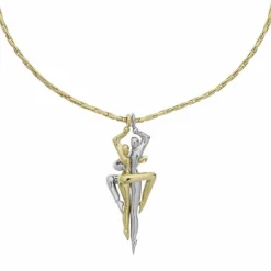 Collier Suraya Laiton Bicolore-JOURDAN Clearance