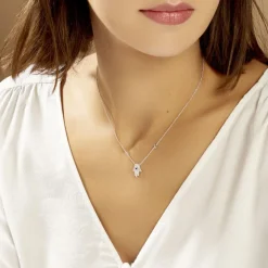 Histoire d'Or Collier Symbolique Argent Blanc Oxyde De Zirconium