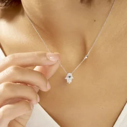 Histoire d'Or Collier Symbolique Argent Blanc Oxyde De Zirconium