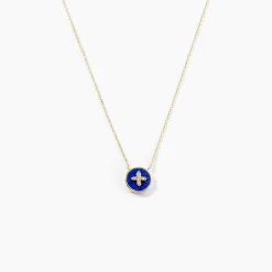 Collier Talisman Or Jaune Lapis Lazuli Diamant-Histoire d'Or Sale