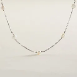 Histoire d'Or Collier Tanis Argent Perle De Culture