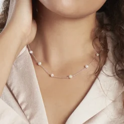 Histoire d'Or Collier Tanis Argent Perle De Culture