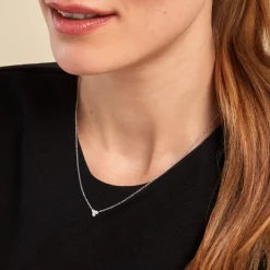 Histoire d'Or Collier Thylane Argent Blanc Oxyde De Zirconium