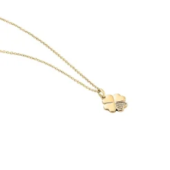 Histoire d'Or Collier Timotha Plaqué Or Jaune Oxyde De Zirconium