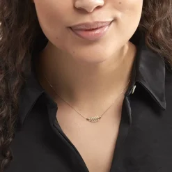 Histoire d'Or Collier Tourkia Or Jaune Oxyde De Zirconium