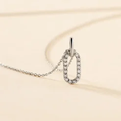 Histoire d'Or Collier Tracee Argent Blanc Oxyde De Zirconium