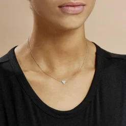 Histoire d'Or Collier Trilia Argent Blanc