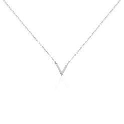 Histoire d'Or Collier Velda Argent Blanc