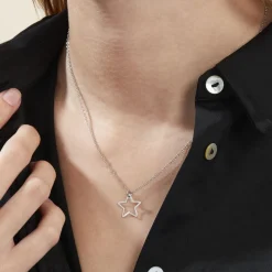 Histoire d'Or Collier Velma Argent Blanc