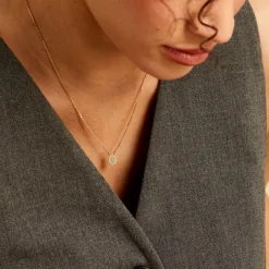 Histoire d'Or Collier Vintage Love Plaqué Or Jaune Aventurine