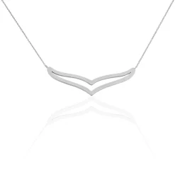 Histoire d'Or Collier Wilna Acier Blanc