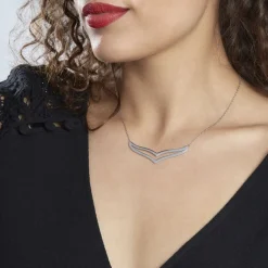 Histoire d'Or Collier Wilna Acier Blanc