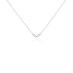 Histoire d'Or Collier Winter Sweetness Argent Blanc Oxyde De Zirconium