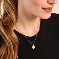 Histoire d'Or Collier Yahya Argent Blanc