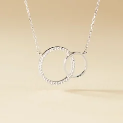 Histoire d'Or Collier Yalaz Argent Blanc Oxyde De Zirconium