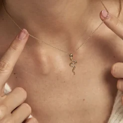 Histoire d'Or Collier Yasha Plaqué Or Jaune Spinelle Synthétique