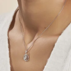 Histoire d'Or Collier Yoheved Argent Blanc Oxyde De Zirconium