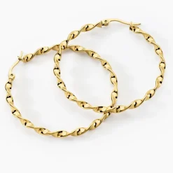 Creoles Acier Dore Antonello-Histoire d'Or