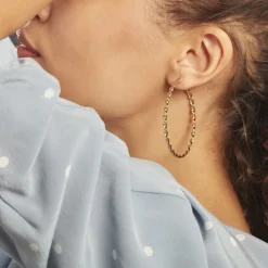 Histoire d'Or Creoles Acier Dore Antonello