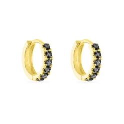 Creoles Or Jaune Andgelina Oxydes-Histoire d'Or Sale