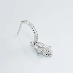 Histoire d'Or Créole Unitaire Ancelin Rondes Argent Blanc Oxyde De Zirconium