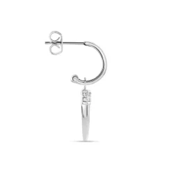 Histoire d'Or Créole Unitaire Argent Blanc Ancelin Oxydes De Zirconium